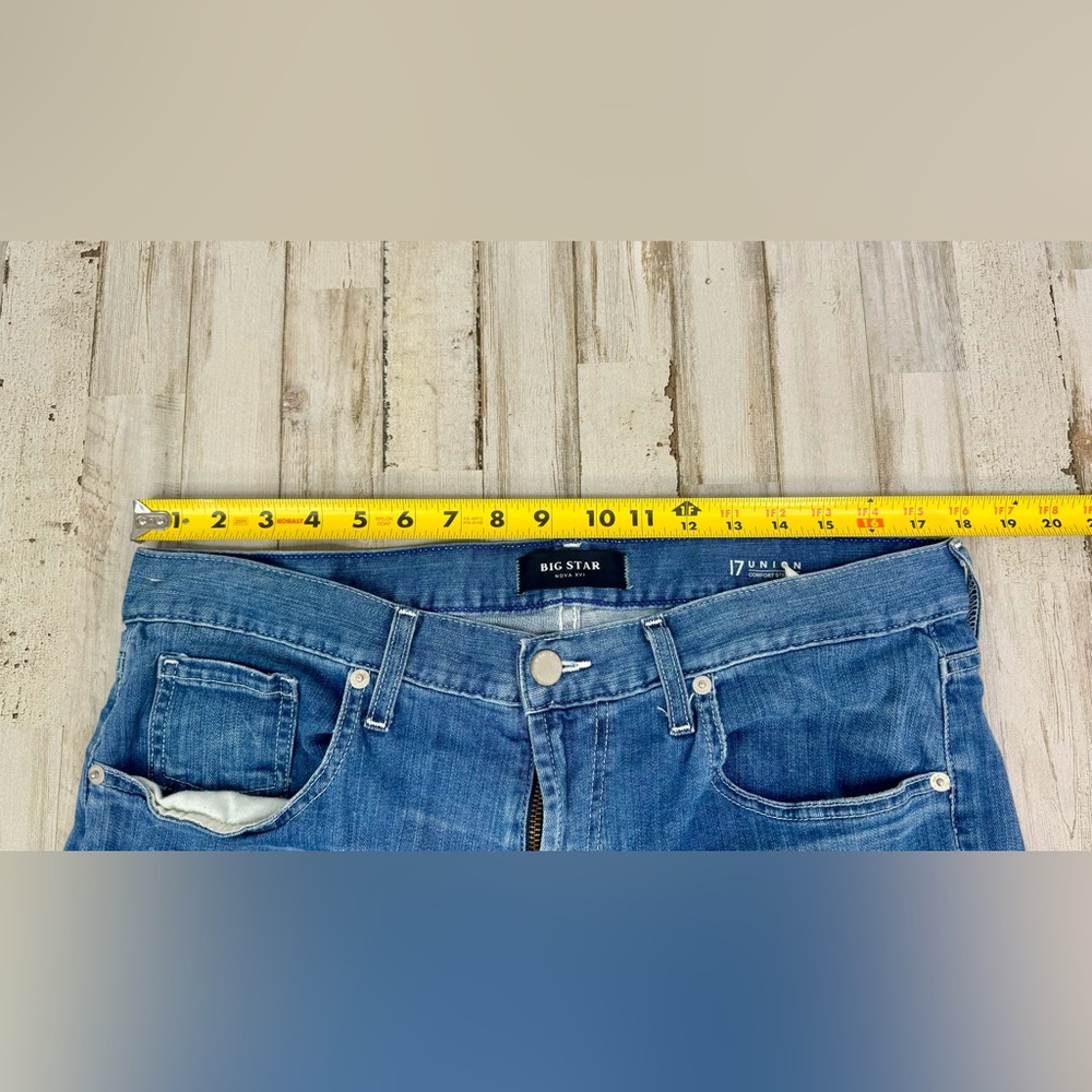 Big Star 17 Union Comfort Straight Mens Blue Jeans Size 34S (36x31) - Picture 7 of 12